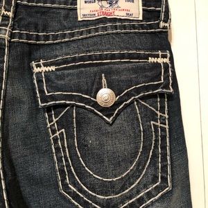 TR straight w/flaps super t natural jeans white st